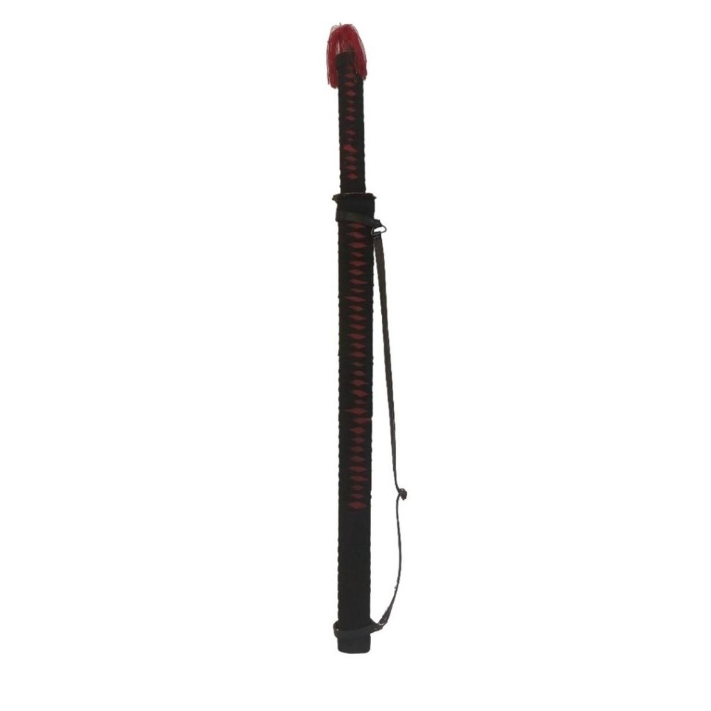 Katana Samurai Sword Red Black Wakizashi 30'' Wooden Sheath Sharp Steel Tassle